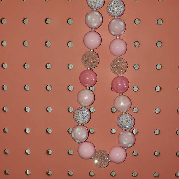 Kids chunky necklace bubblegum beads, valentines gifts for kids